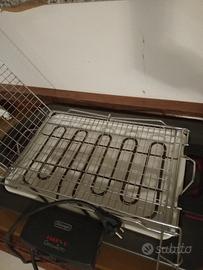 griglia elettrica,usata una volta in camping nuova