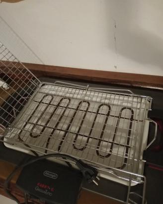 griglia elettrica,usata una volta in camping nuova