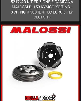 frizione e campana malossi per vari modelli kymco 