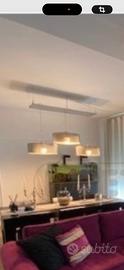 Lampadario sospeso a tripla luce