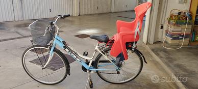 Bicicletta da donna, 28" con seggiolino bimbo