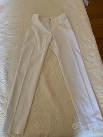 Pantaloni diritti Twin Set bianco taglia S