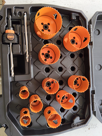 set seghe a tazza multiuso per acciaio/ plastica