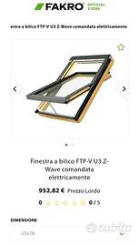  Finestra da tetto FAKRO 55x78 con radiocomando