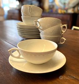 Set da 8 tazze da tè e piattino