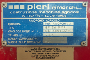 Rimorchio agricolo vendemmia 5000 kg