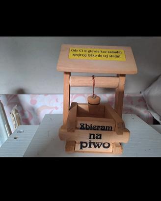 Pozzo in legno grezzo 