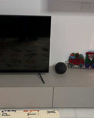 Mobile TV basso moderno – 278 cm – Grigio