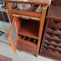 Mobile dispensa in legno massello con cassetti, sp