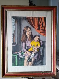 Gregorio Sciltian-Donna con bambino, 1970