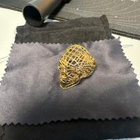 Anello teschio in color oro