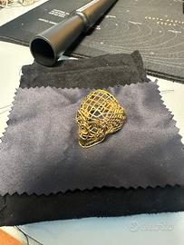 Anello teschio in color oro