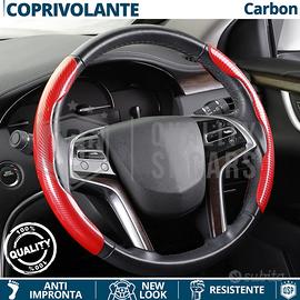 COPRIVOLANTE Auto Universale Sportivo Rosso