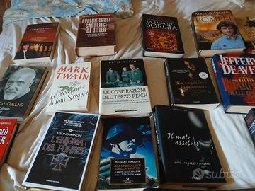 lotto di 48 libri romanzi storic biografie i ecc