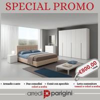 Camera con letto contenitore - Colori a scelta