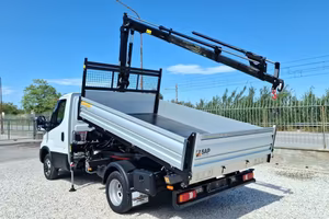 IVECO DAILY 35 35C18 NUOVO GRU + RIBALTABILE