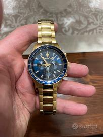 Orologio maserati color oro