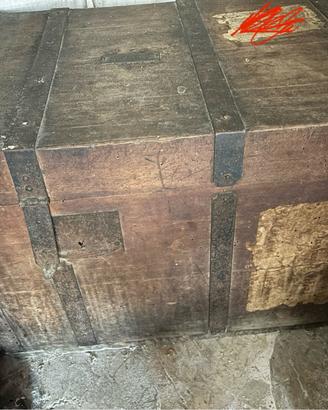 Baule militare in legno