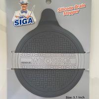 Mr Siga Tappo di Scarico in Silicone Grigio Doccia