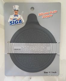 Mr Siga Tappo di Scarico in Silicone Grigio Doccia