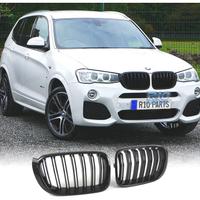 GRIGLIA DOPPIA BMW X3 F25 X4 F26 LOOK M NERO LUCID