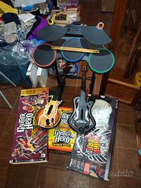 Set Guitar Hero per PS3 con 2 chitarre e batteria