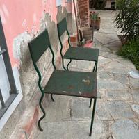 Sedia da giardino in ferro