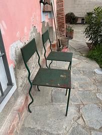 Sedia da giardino in ferro