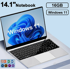 Laptop Notebook 14.1 "16GB /128gb  Intel N3700