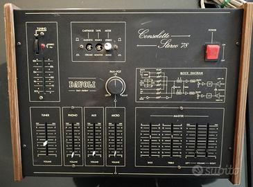 Mixer vintage Davoli Consolette Stereo 78