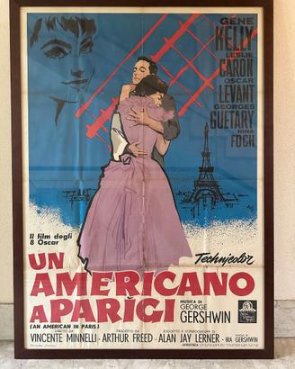 Manifesto originale "Un Americano a Parigi"