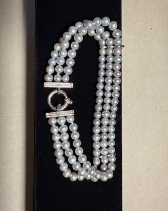 Bracciale oro e perle