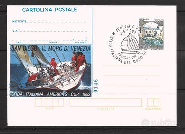 C.P. con annullo America’s Cup 92 Moro di Venezia