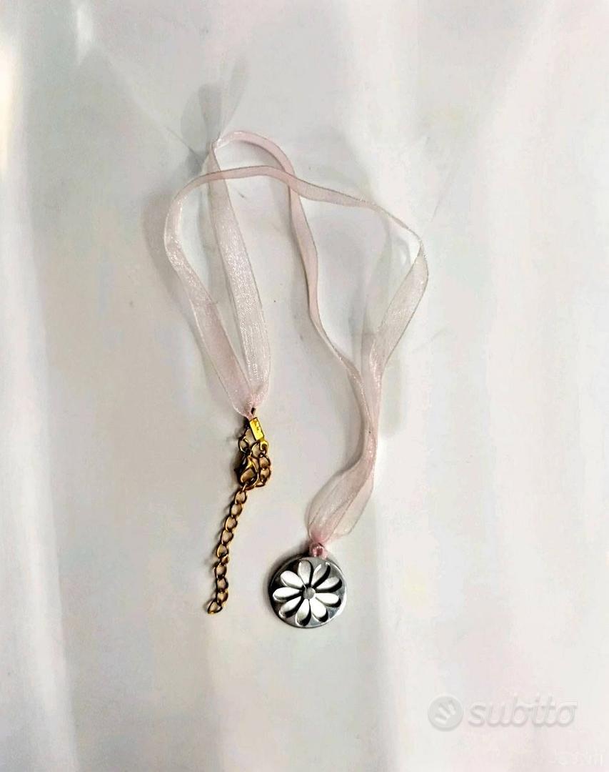 Collana Ciondolo Rotondo personalizzabile rodiato | Laboratorio Miccini