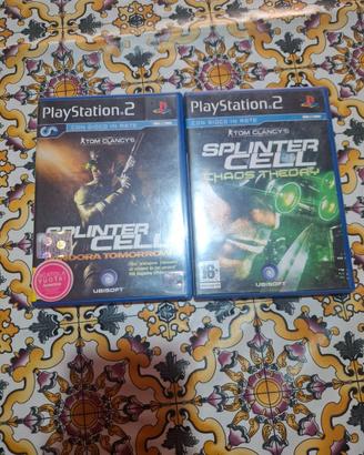 Splinter cell pandora tomorrow e chaos theory ps2.