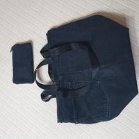 borsa jeans nera 