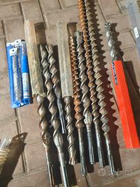 varie punte del trapano. .  alcune sono nuove