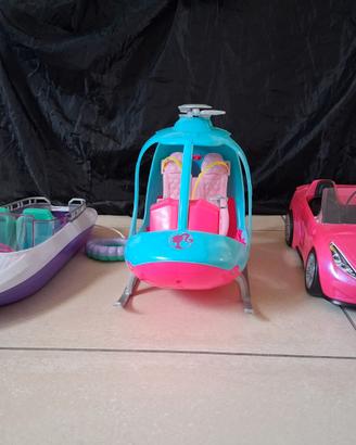 AUTO, BARCA, ELICOTTERO BARBIE