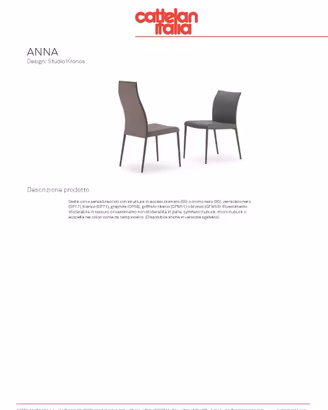 4 sedie ANNA di Cattelan