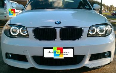 BMW SERIE 1 E81 E82 E87 E88 04-11 FARI NERI LED