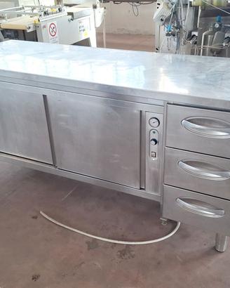 tavolo riscaldato per piatti usato