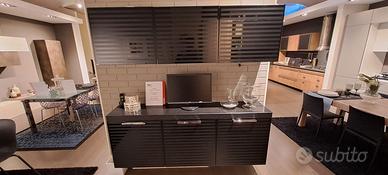 LIVING SCAVOLINI LACCATO LUCIDO NERO