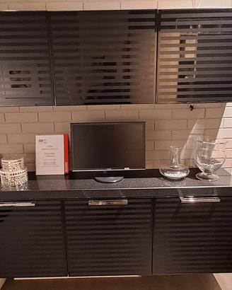 LIVING SCAVOLINI LACCATO LUCIDO NERO