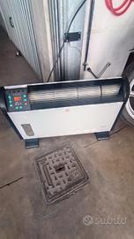 stufetta elettrica con ventilazione e impostazione