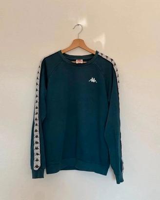Felpa Kappa Robe di Kappa uomo M verde petrolio