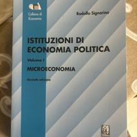 Libro, economia politica, microeconomia, Signorino