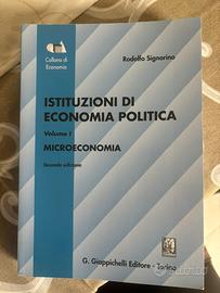 Libro, economia politica, microeconomia, Signorino