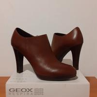 Geox Tronchetto in pelle tacco alto 38 marrone