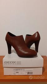 Geox Tronchetto in pelle tacco alto 38 marrone