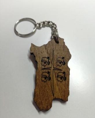 Portachiavi in legno - sardegna